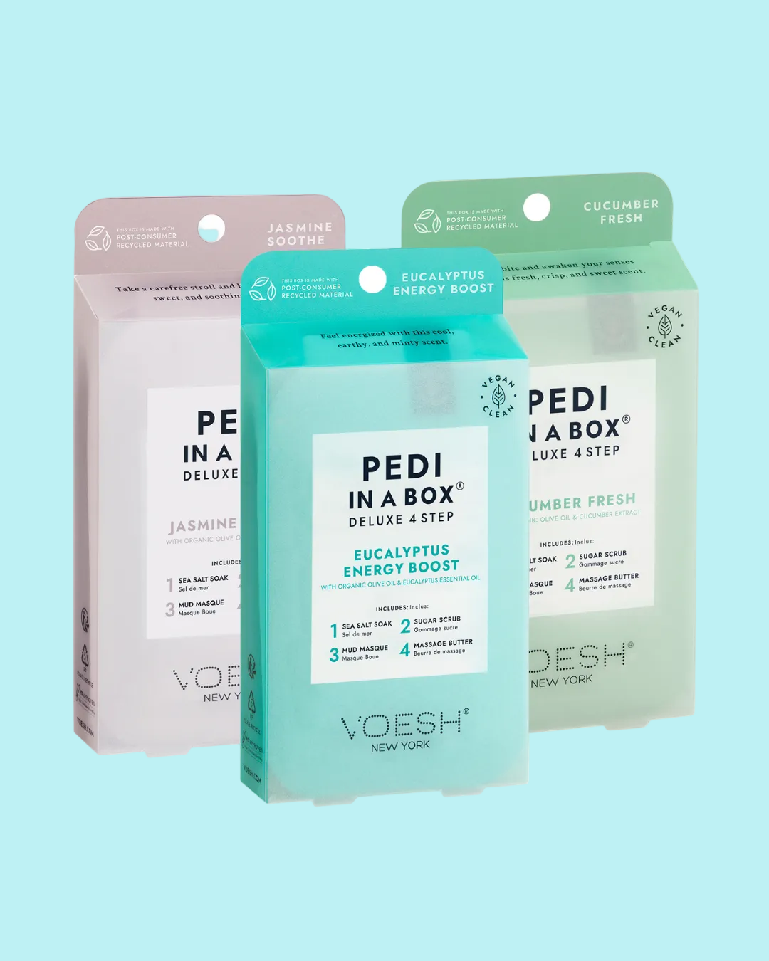VOESH Relaxing Spa Pedicure Kit 4 Steps - The Refresh Spectrum 3