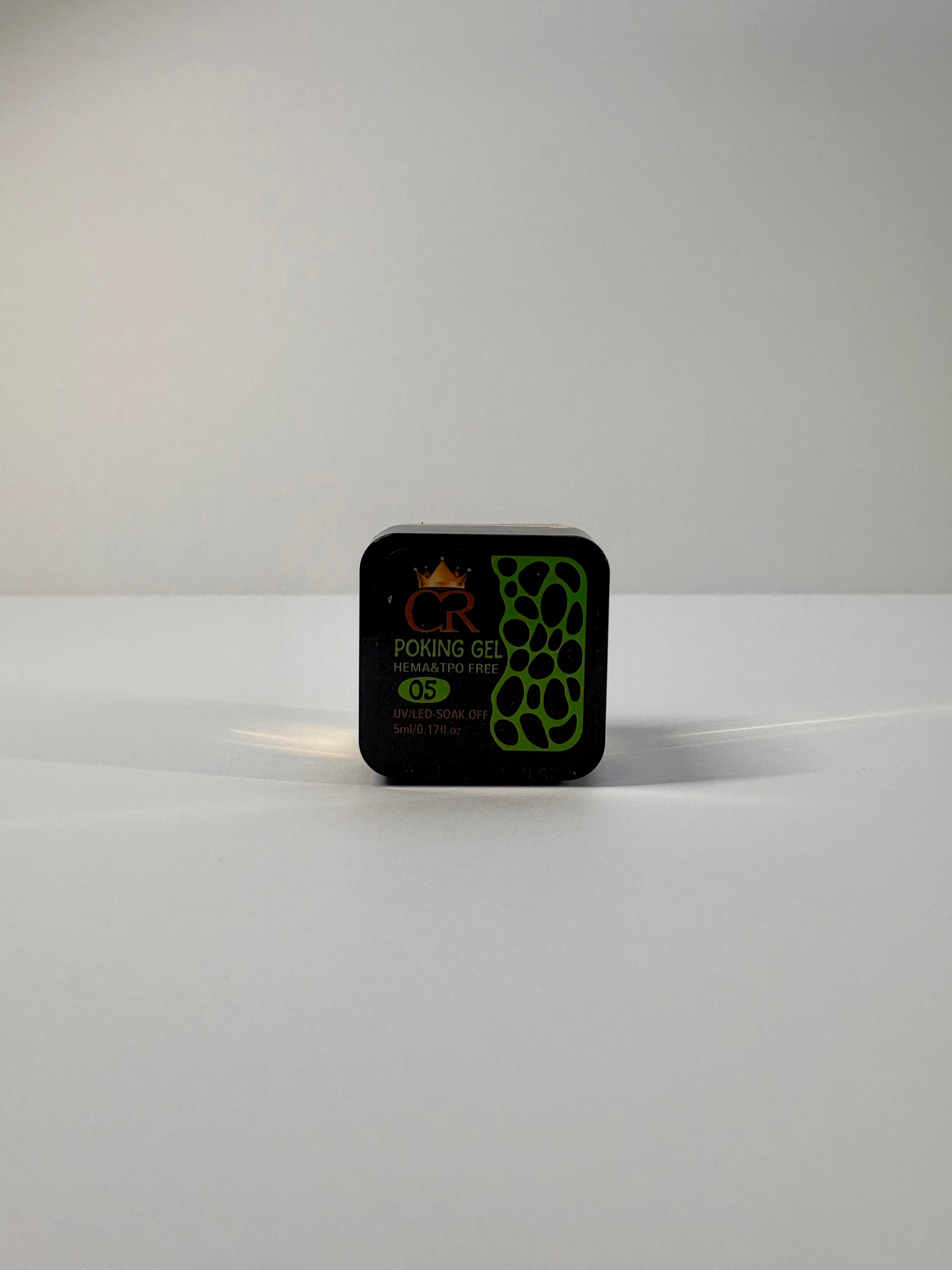 CROWN Poke Gel Nail Polish | Highly Pigmented for Drawing Lace, Flowers & Waves | Professional Nail Art Gel