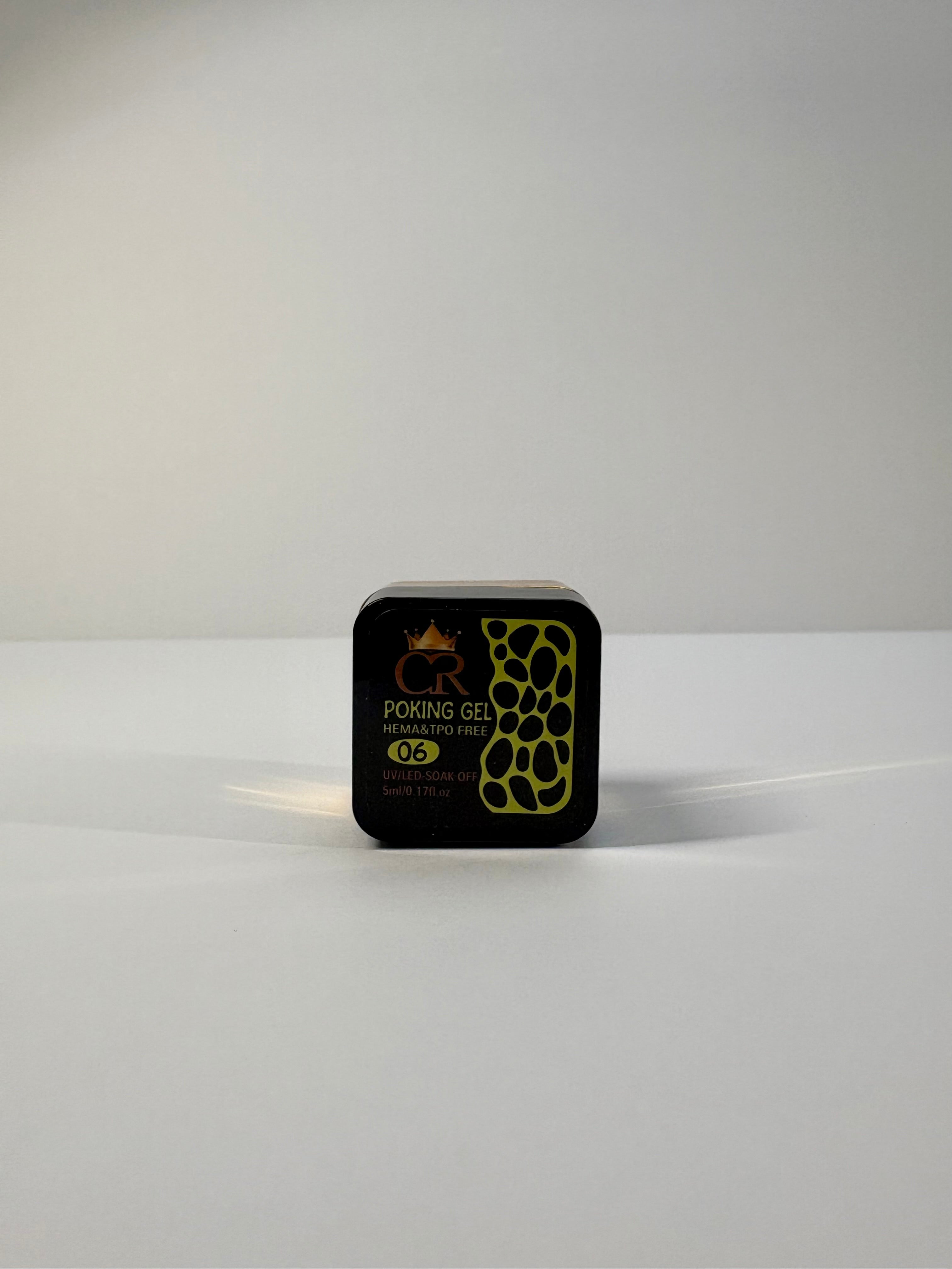 CROWN Poke Gel Nail Polish | Highly Pigmented for Drawing Lace, Flowers & Waves | Professional Nail Art Gel