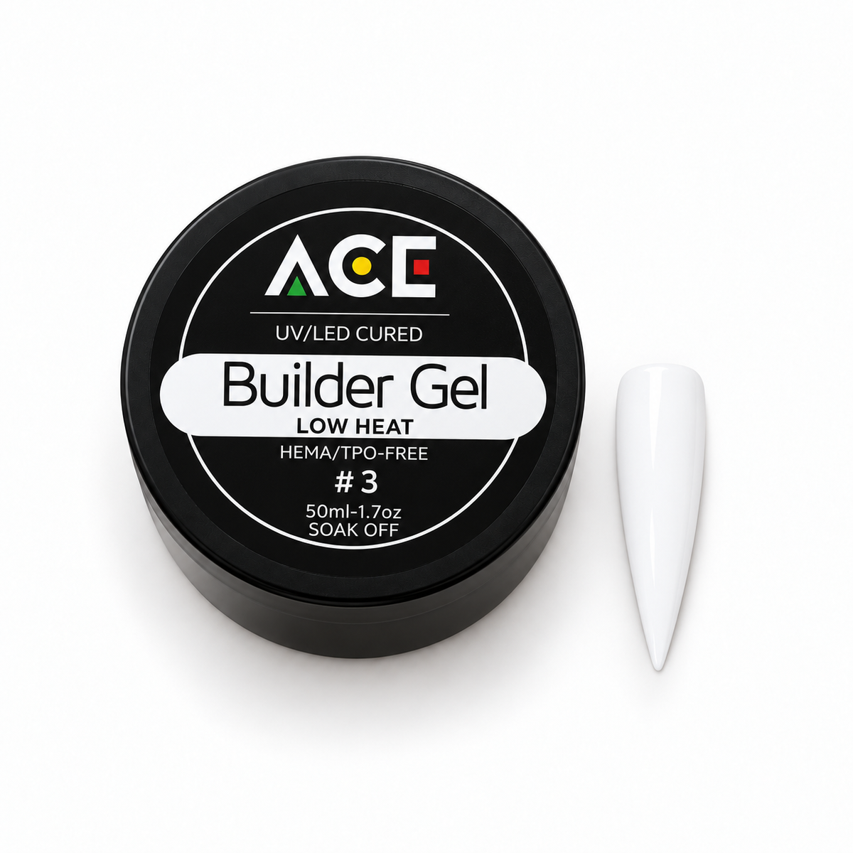 ACE Builder Gel 50mL - Hema Free & Low Heat | French White #3