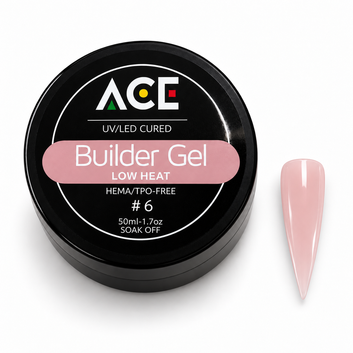 ACE Builder Gel 50mL - Hema Free & Low Heat | Baby Nude #6