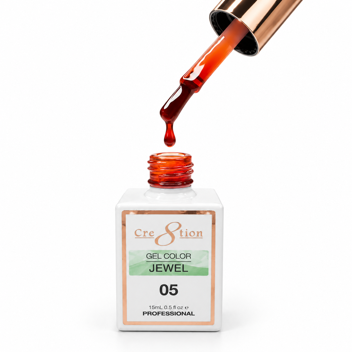Cre8tion Fall Jelly Gel Polish – Burnt Orange, Light Brown & Dark Wood | Translucent Jelly Finish for Layering, Ombré & Autumn Nail Art