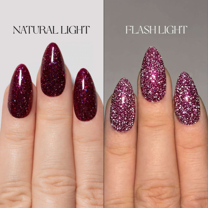 Aprés Flash Glitter FG20 Belladonna - Enigmatic Collection Red Gel