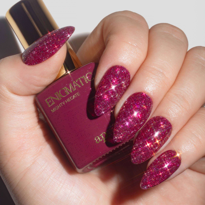 Aprés Flash Glitter FG21 Mighty Hecate - Enigmatic Collection Red Gel