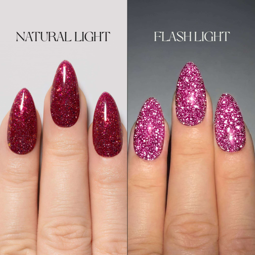 Aprés Flash Glitter FG21 Mighty Hecate - Enigmatic Collection Red Gel