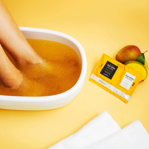 Gel-Ohh! Mango Tango Jelly Spa Bath | 2-Step Melting Mineral Pedicure | Avry Beauty