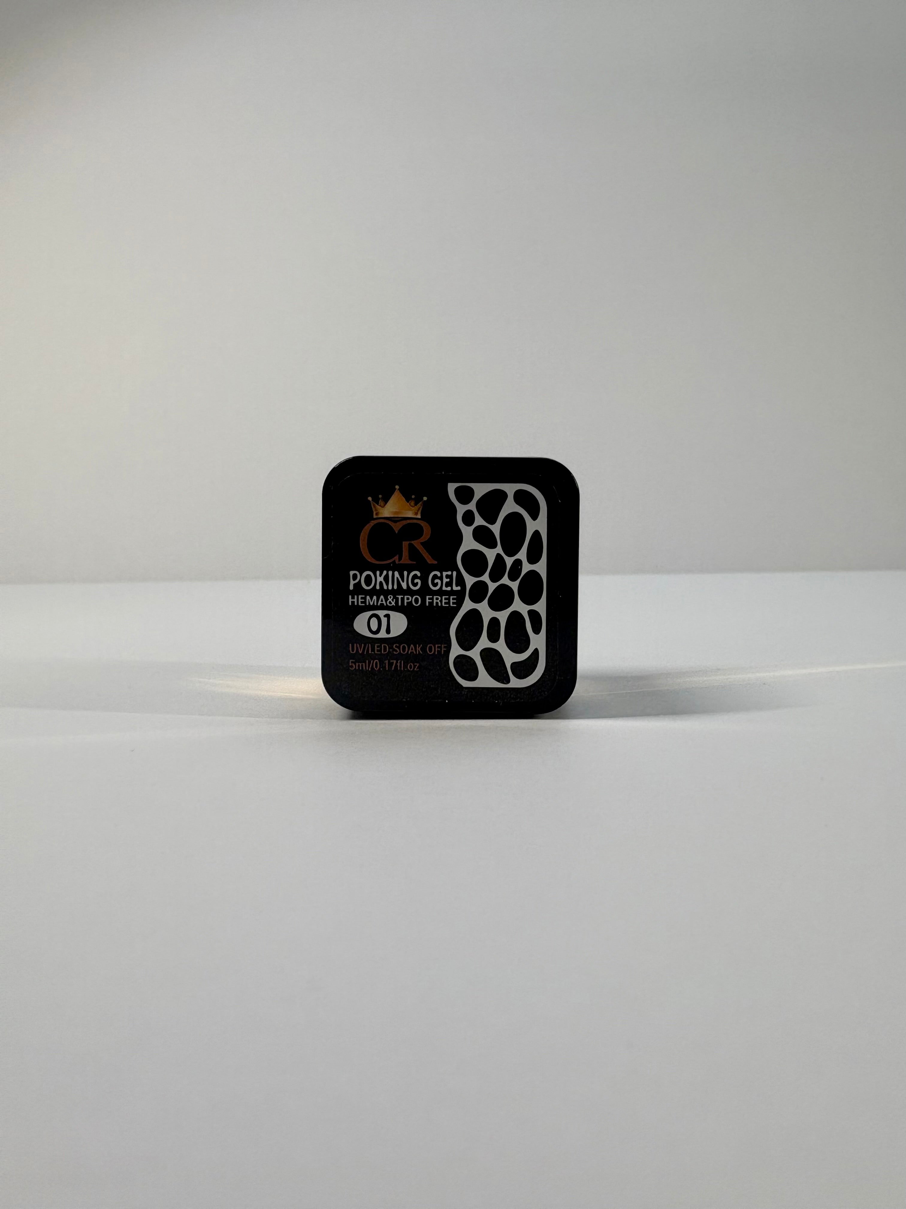 CROWN Poke Gel Nail Polish | Highly Pigmented for Drawing Lace, Flowers & Waves | Professional Nail Art Gel