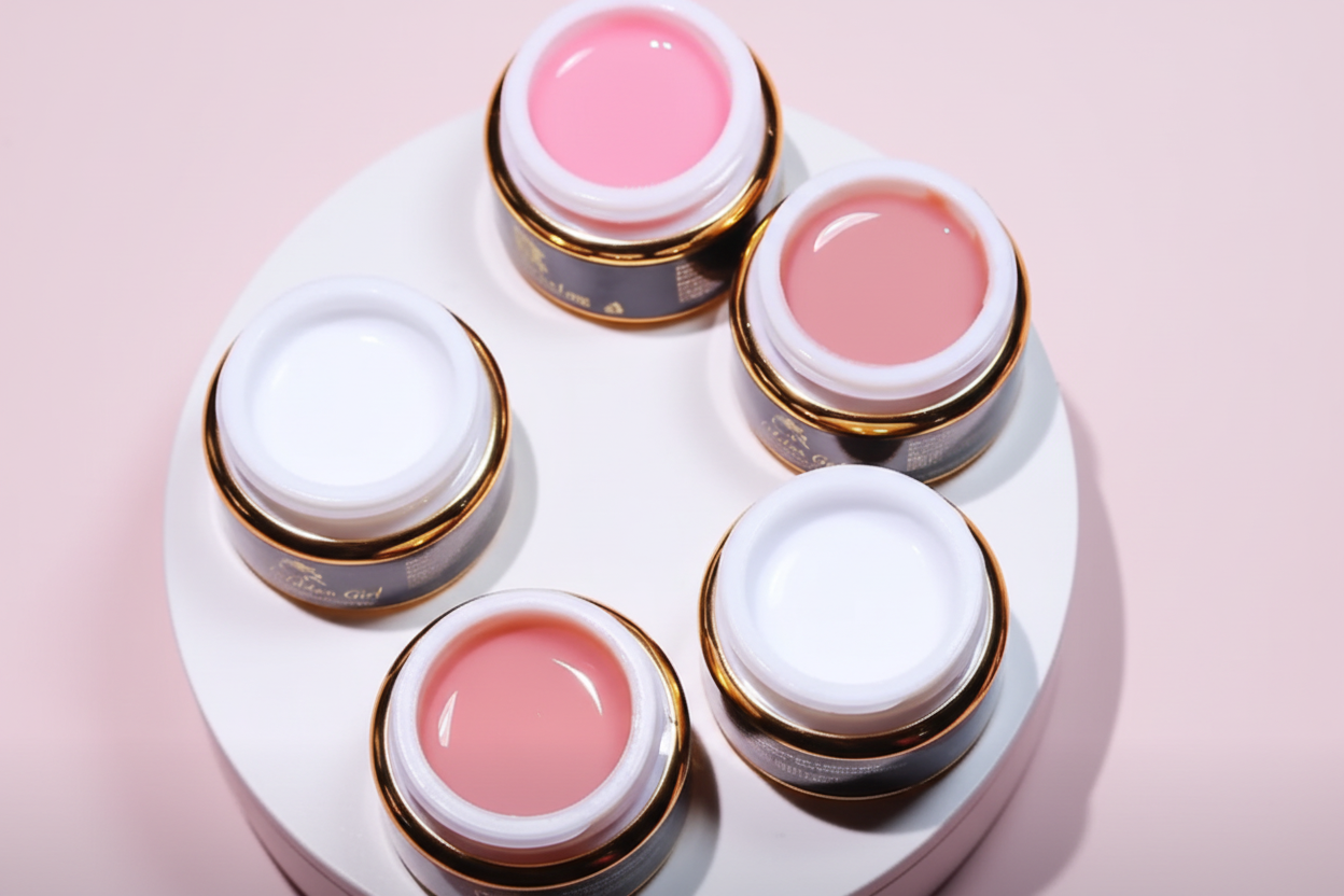CROWN Hard Builder Gel in Jar | 2 oz Low Heat Spike Formula for Nail Extensions & Structure | Available in 14 Colors