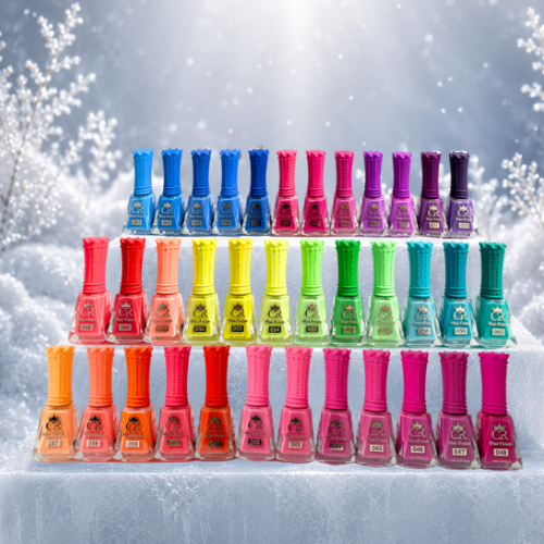 CROWN Summer Mirage Gel & Lacquer Set – 36 Bright Neon Gel Polishes & Nail Lacquers – Ultimate Summer Color Collection