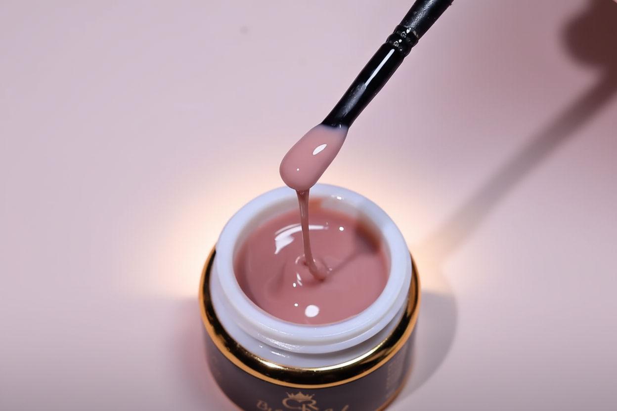 CROWN Hard Builder Gel in Jar | 2 oz Low Heat Spike Formula for Nail Extensions & Structure | Available in 14 Colors