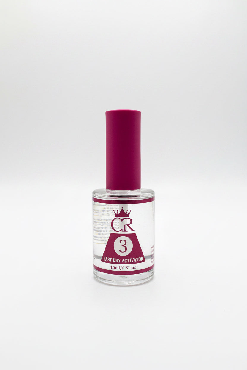 CROWN Step 3 Dip Activator – Professional Hardener for SNS & Dip Powder Nails, Long-Lasting Strength Without UV/LED Light