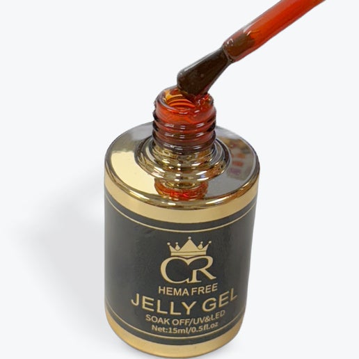 Nail gel bottle with a brush