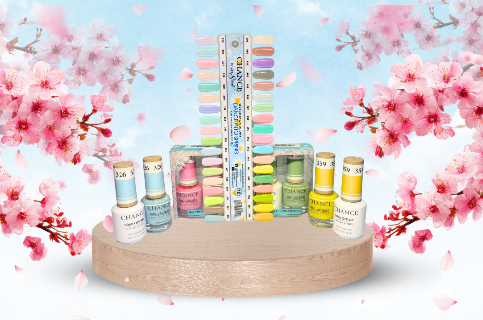 Chance by Cre8tion Spring Collection | 36 Pastel Gel & Nail Lacquer Duos | Complete Salon Nail Color Set