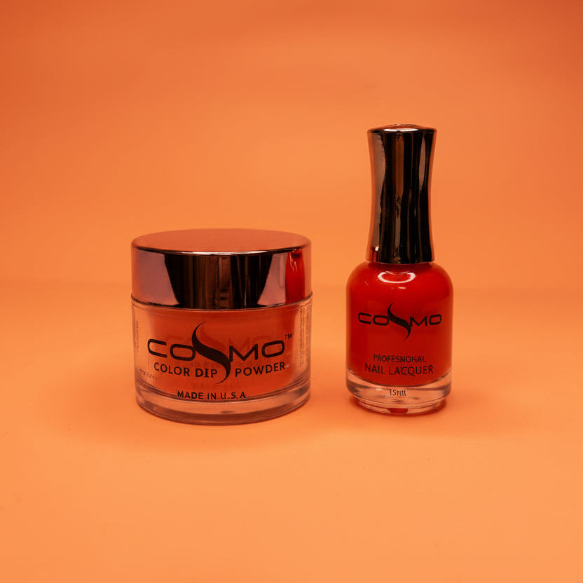 Cosmo 4in1 Trio #179 Blood Orange Paloma – Neon Orange Dip & Acrylic Powder, Gel & Lacquer Compatible