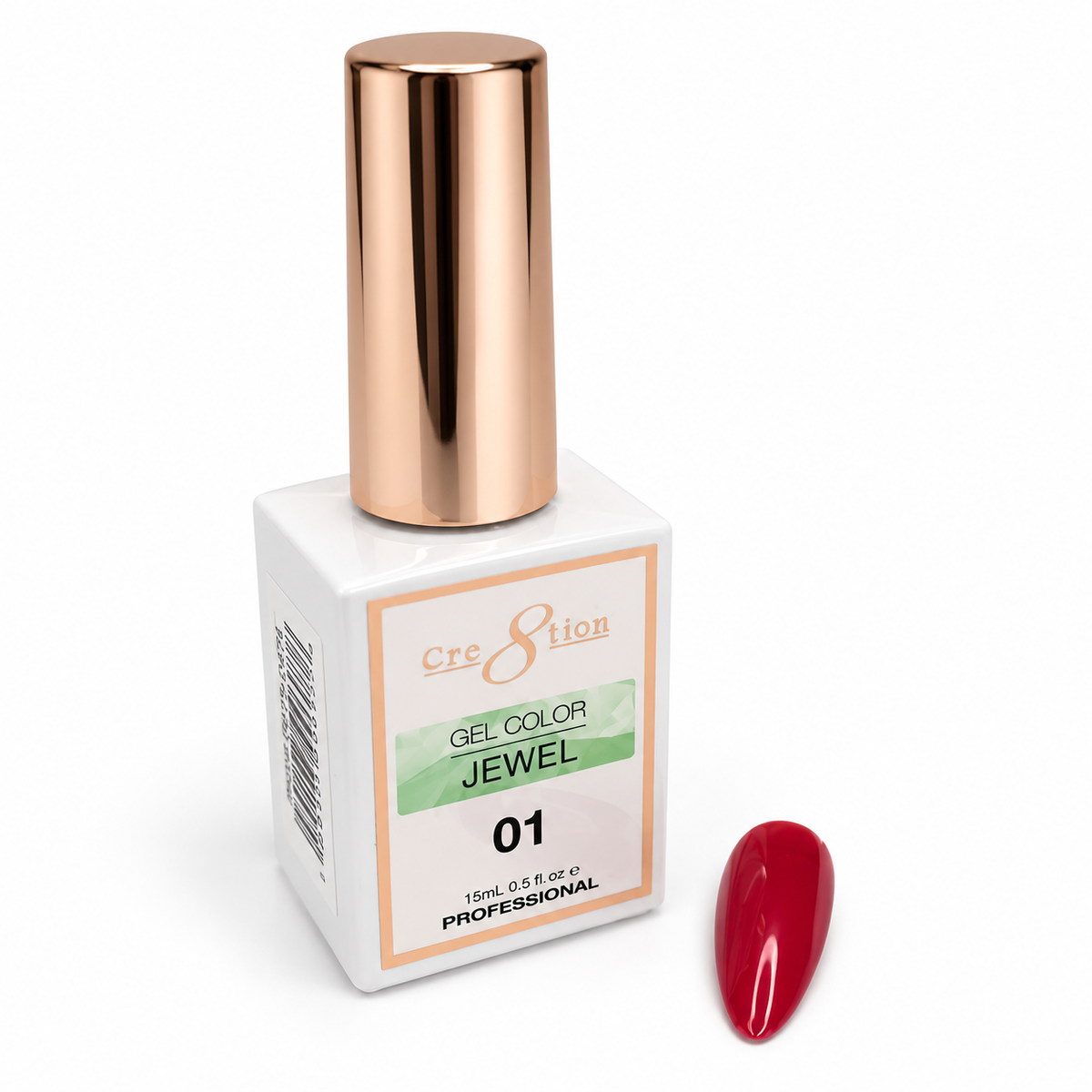 Cre8tion Christmas Reds Jelly Gel Polish – Bright Red & Dark Red | Translucent Jelly Finish for Layering, French Tips & Holiday Nail Art