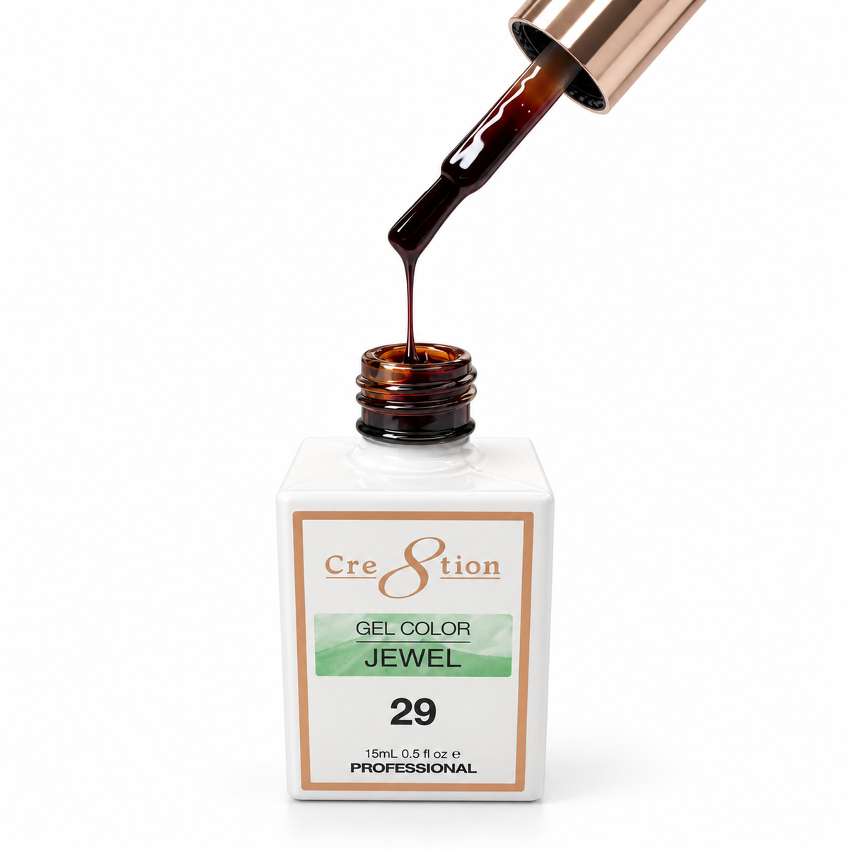 Cre8tion Fall Jelly Gel Polish – Burnt Orange, Light Brown & Dark Wood | Translucent Jelly Finish for Layering, Ombré & Autumn Nail Art
