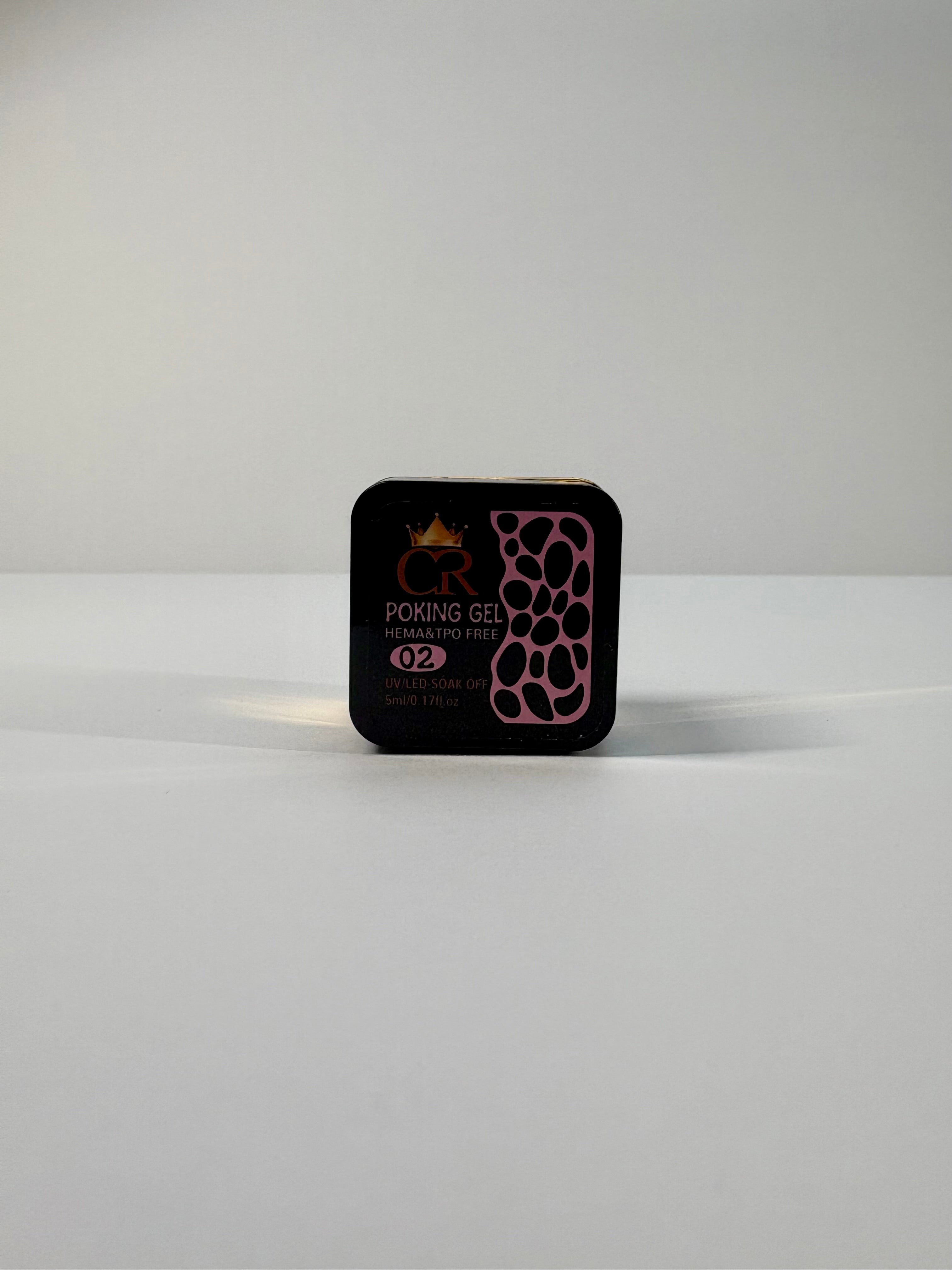 CROWN Poke Gel Nail Polish | Highly Pigmented for Drawing Lace, Flowers & Waves | Professional Nail Art Gel