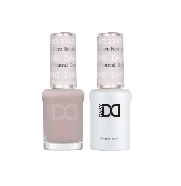 DND Bare Neutral #2345 – Nude Beige Cream Gel Polish for Everyday Wear