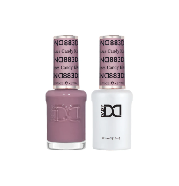 DND Candy Kisses #883 – Sunset Pink Sheer Gel & Nail Polish Duo | DND DC Duo Set