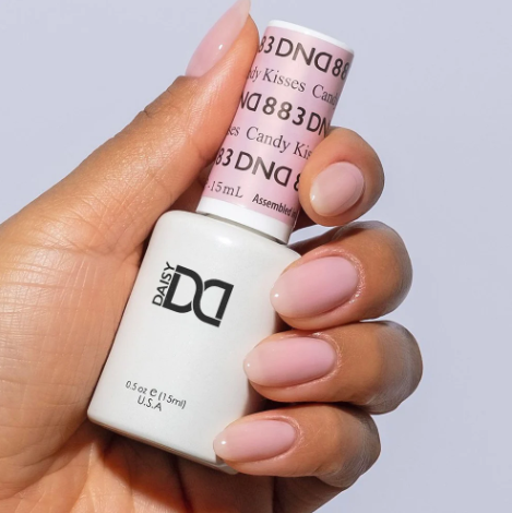 DND Candy Kisses #883 – Sunset Pink Sheer Gel & Nail Polish Duo | DND DC Duo Set