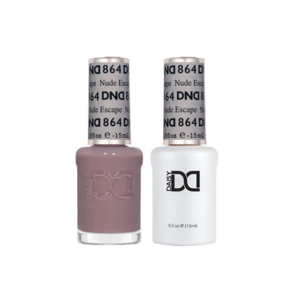 DND Nude Escape #864 – Rejuvenating Nude Sheer Gel Polish for Nail Art Base