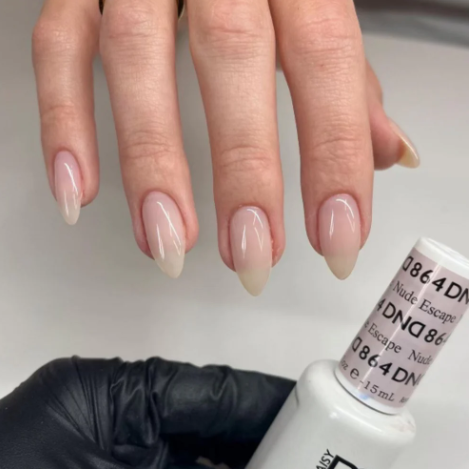 DND Nude Escape #864 – Rejuvenating Nude Sheer Gel Polish for Nail Art Base