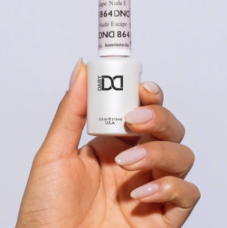 DND Nude Escape #864 – Rejuvenating Nude Sheer Gel Polish for Nail Art Base