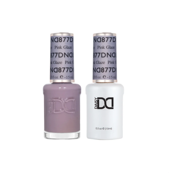 DND Pink Glaze #877 – Pale Pink Sheer Gel & Nail Polish Duo | DND DC Duo Set