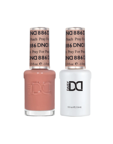 DND Pray For Peach #886 – Creamy Peach Jelly Gel & Nail Polish Duo | DND DC Duo Set