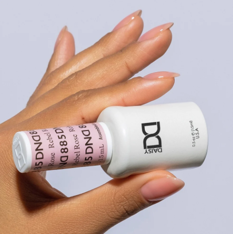 DND Rebel Rose #885 – Coral Red Sheer Gel & Nail Polish Duo | DND DC Duo Set