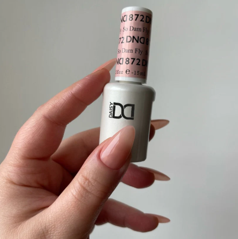 DND So Damn Fly #872 – Peachy Coral Sheer Gel & Nail Polish Duo | DND DC Duo Set