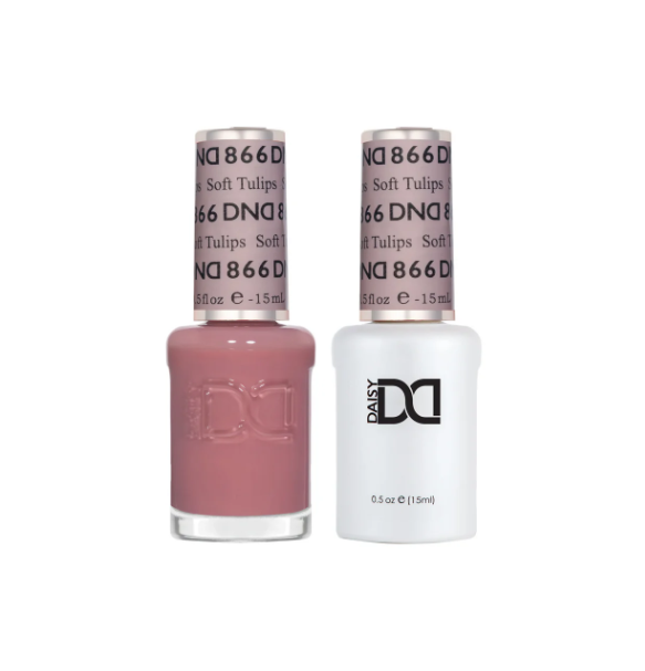 DND Soft Tulips #866 – Delicate Springtime Coral Sheer Gel Polish