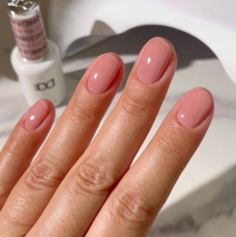 DND Take A Vow #880 – Rosy Pink Gel & Nail Polish Duo | Creamy Brown Undertones | DND DC Duo Set