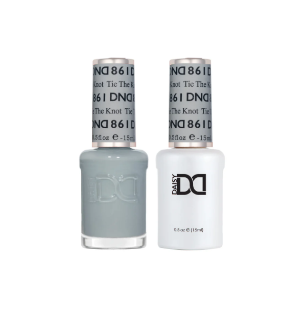 DND Tie The Knot #861 – Milky White Sheer Gel Polish with Clear Undertones
