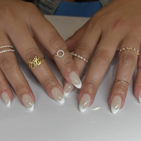 DND Tie The Knot #861 – Milky White Sheer Gel Polish with Clear Undertones