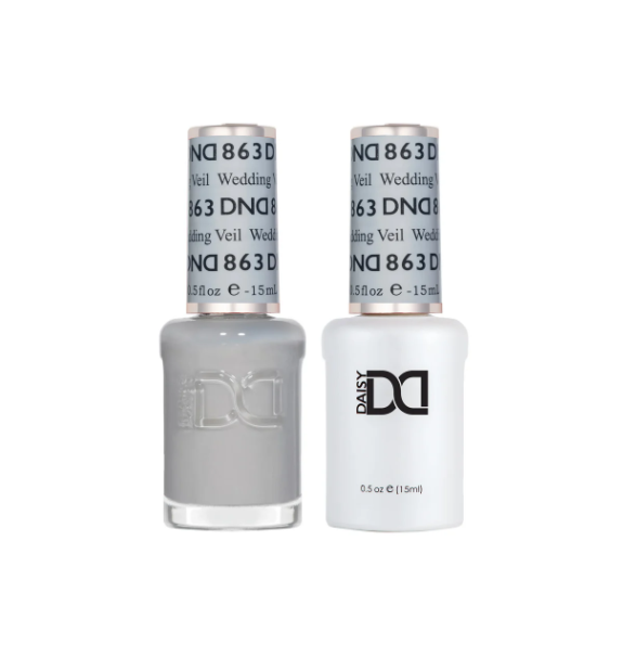 DND Wedding Veil #863 – Full Coverage White Gel Polish