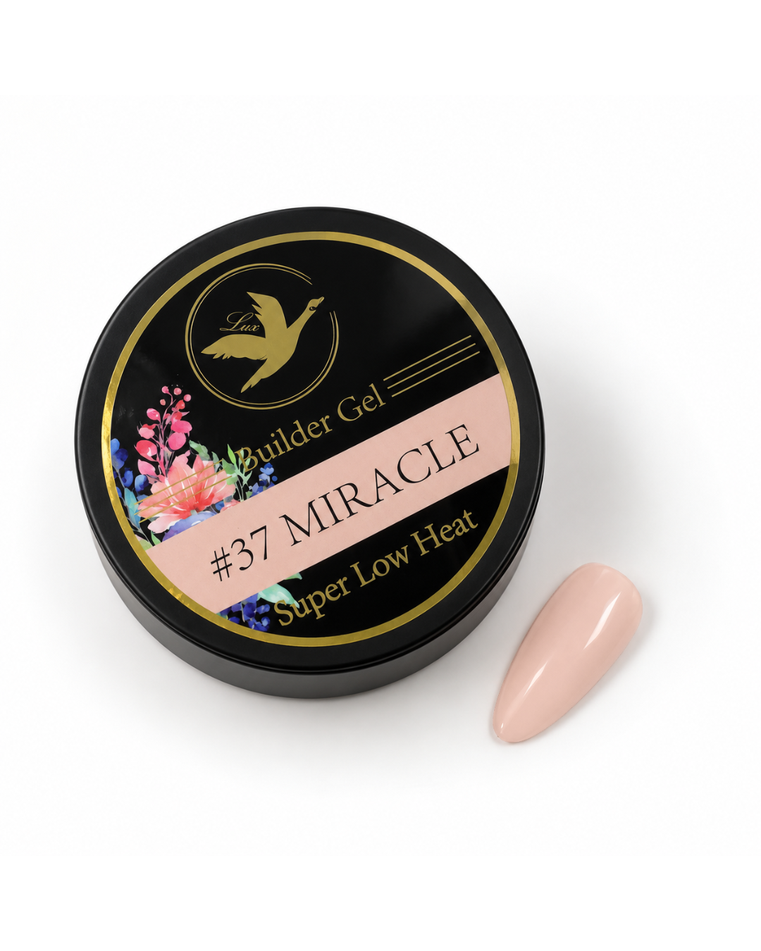 Lux Gel USA #37 Miracle – Sheer Nude Soft Touch Builder Gel | HEMA & TPO Free