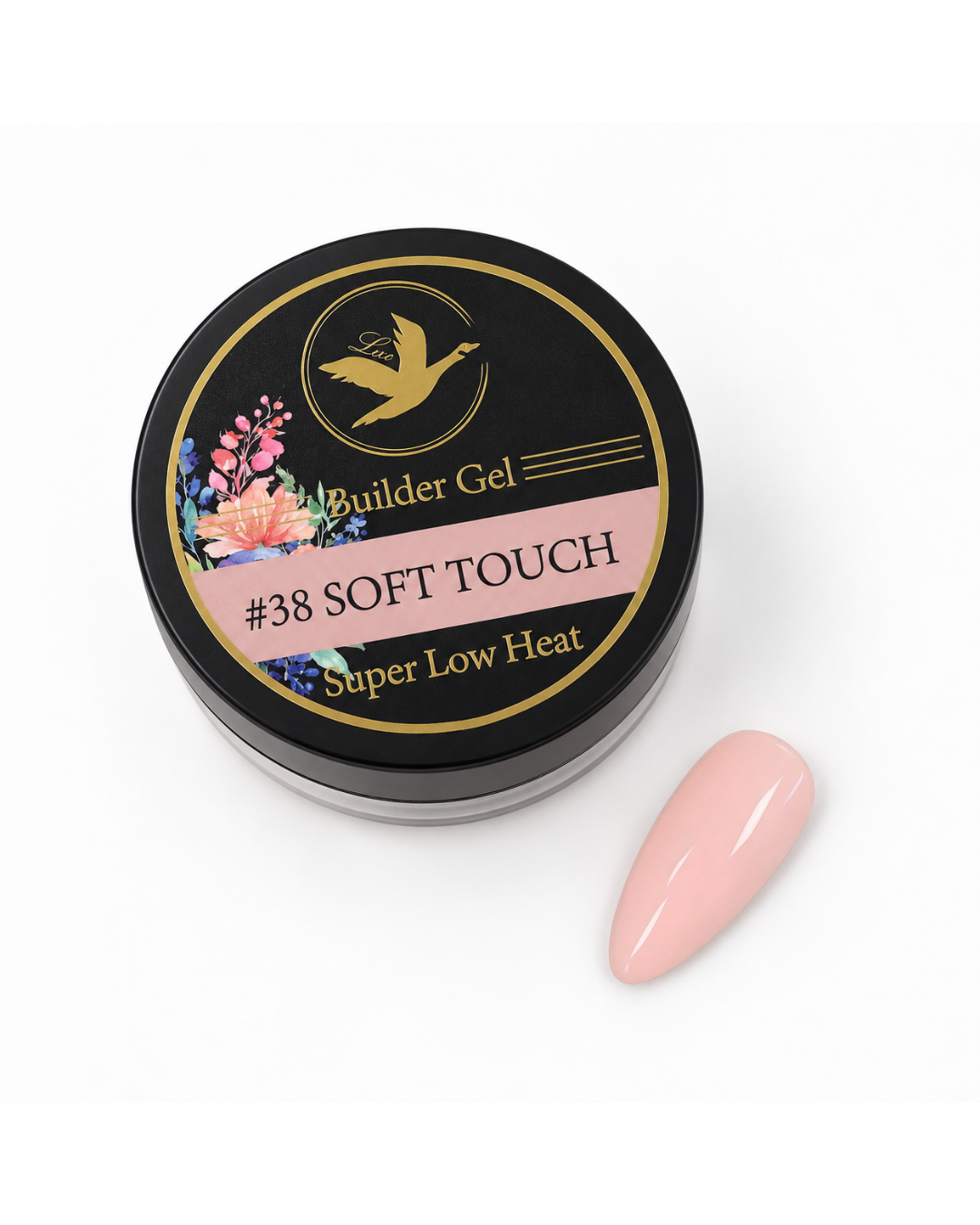 Lux Gel USA #38 Soft Touch Builder Gel – Low Heat, HEMA & TPO Free