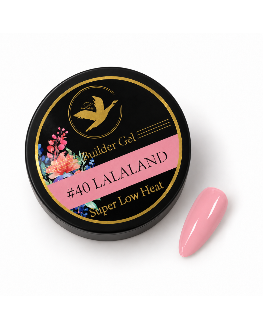 Lux Gel USA #40 Lalaland – Light Bubblegum Pink Soft Touch Builder Gel | HEMA & TPO Free