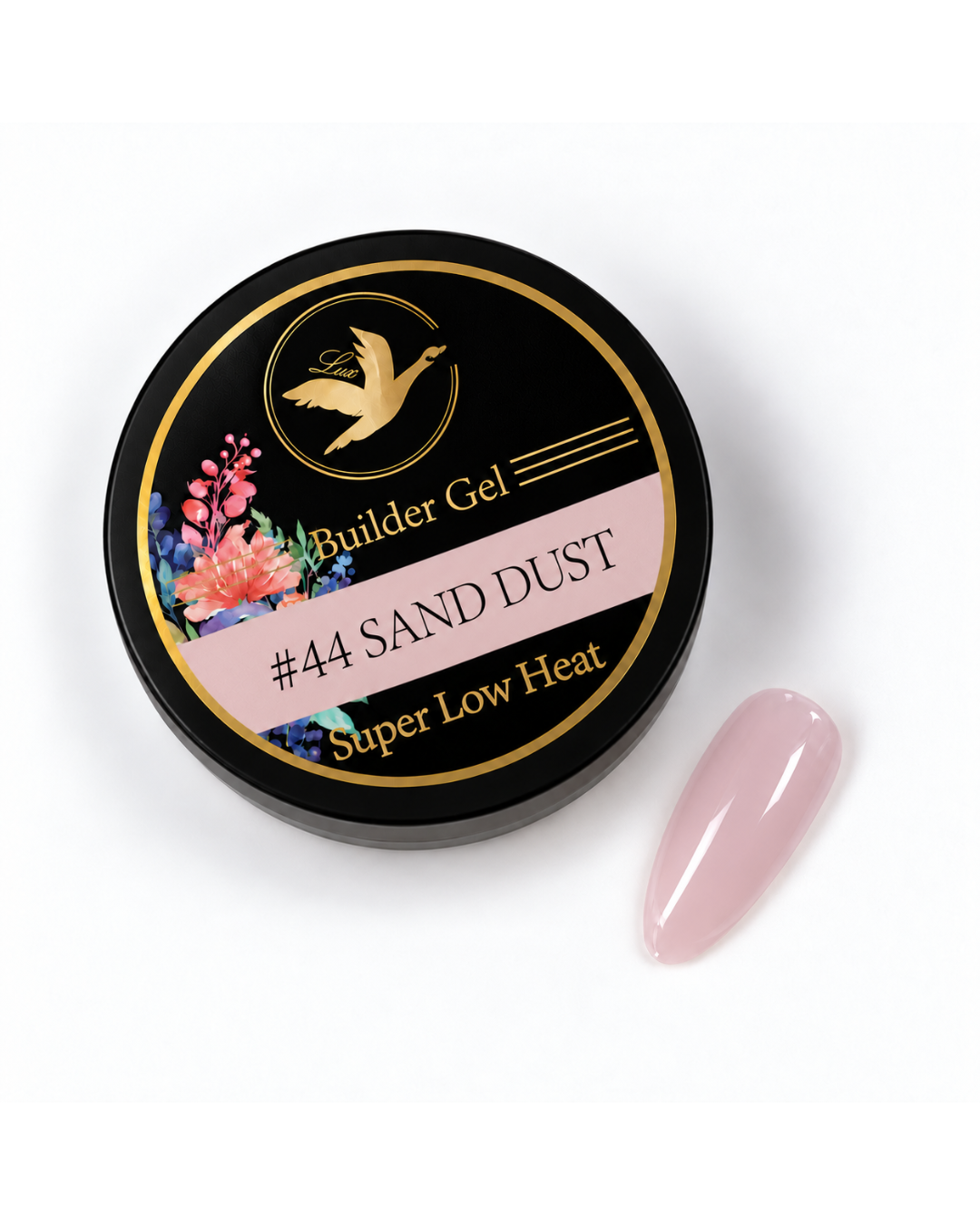 Lux Gel USA #44 Sand Dust – Sheer Baby Pink Soft Touch Builder Gel | HEMA & TPO Free
