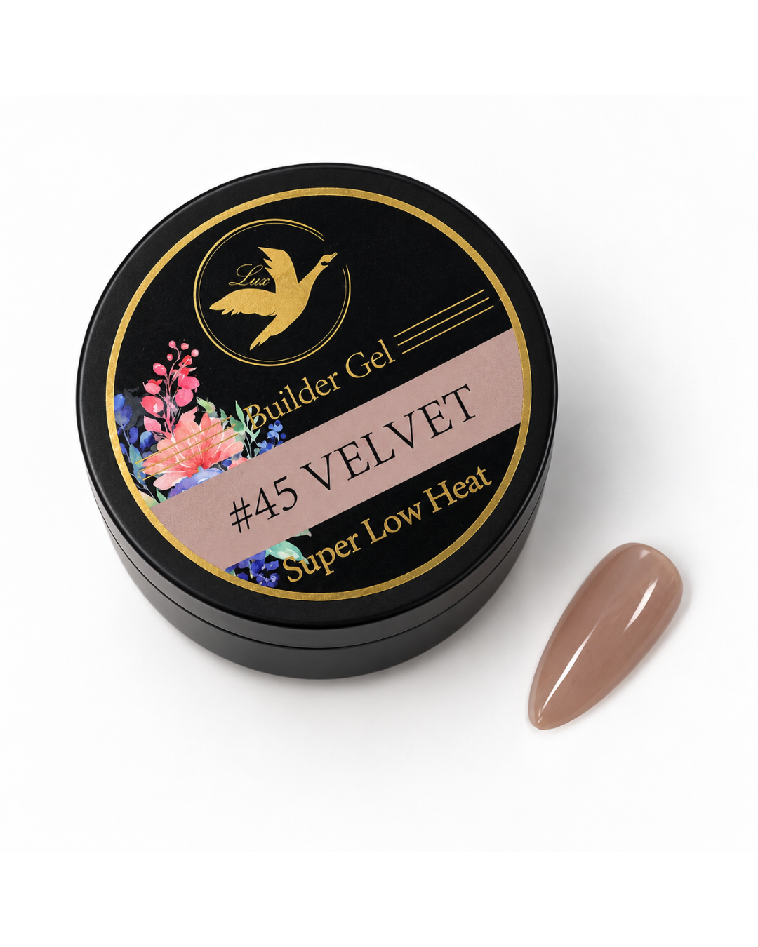 Lux Gel USA #45 Velvet – Dark Mauve Soft Touch Builder Gel | HEMA & TPO Free