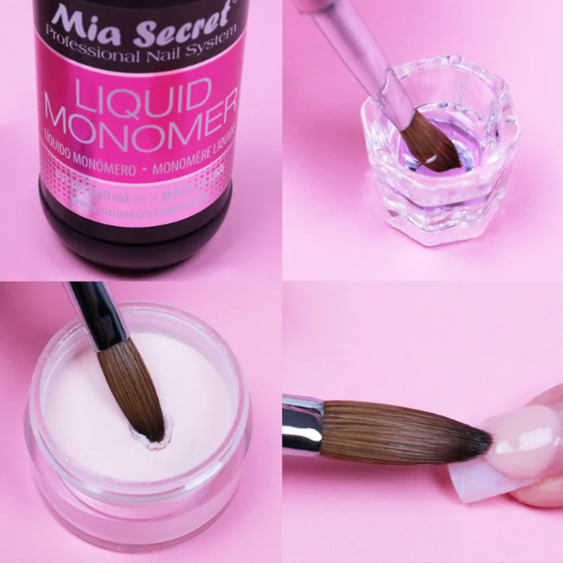 Mia Secret Liquid Monomer 4 fl oz – EMA Liquid Monomer, MMA Free & Easy to Use, Professional Acrylic Liquid