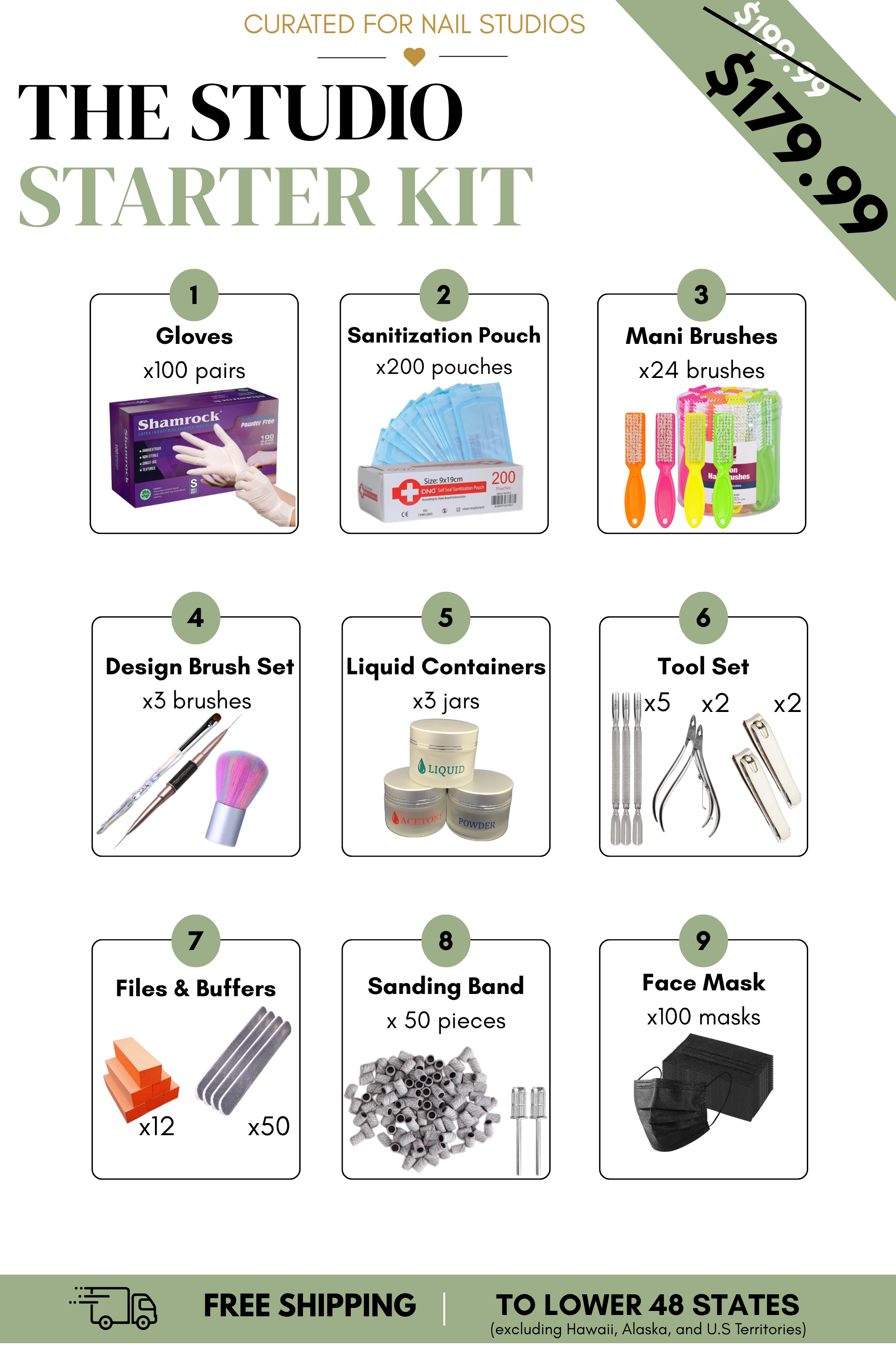 Nail Student Starter Kit | Complete Nail Tech Tool Bundle