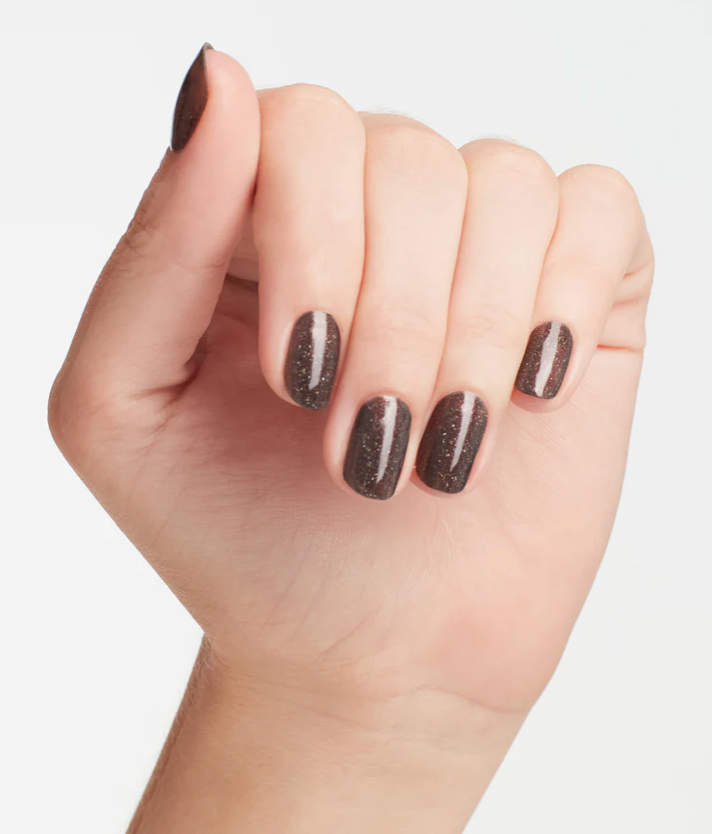 OPI My Private Jet B59 - Deep Black Nail Polish with Glimmering Shimmer | Lacquer, GelColor, or Dip Powder