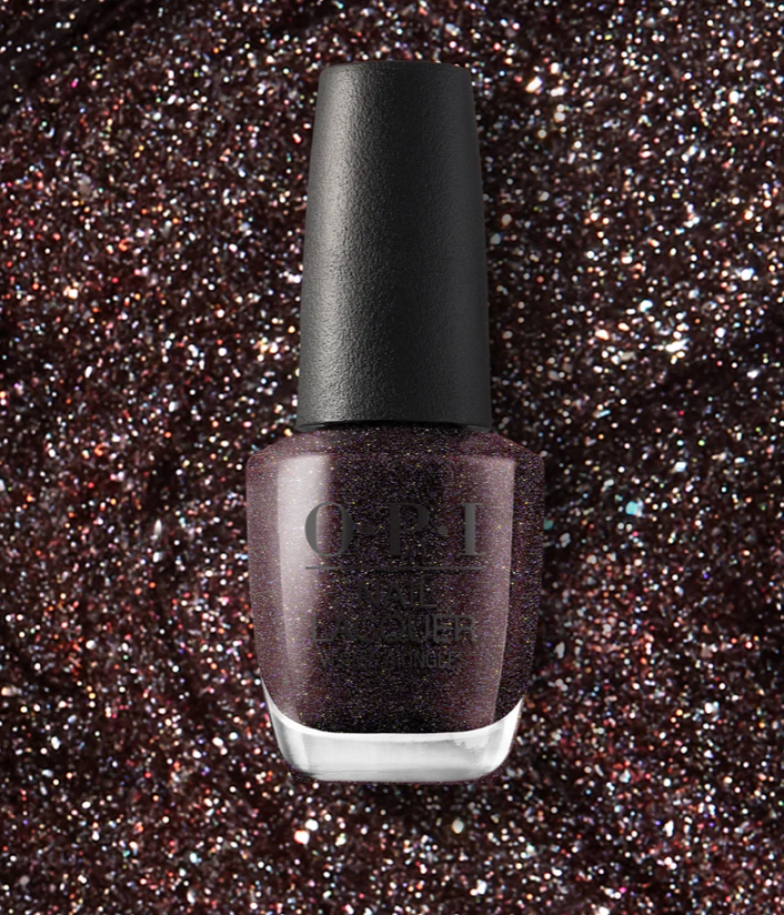 OPI My Private Jet B59 - Deep Black Nail Polish with Glimmering Shimmer | Lacquer, GelColor, or Dip Powder