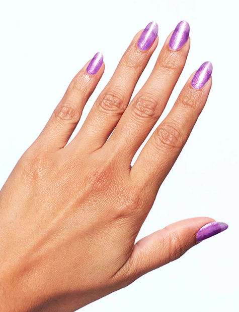 OPI Duos I Sold My Crypto S012 – Shimmery Violet Nail Polish (Gel + Regular Lacquer, Get Rich Quick Shine)