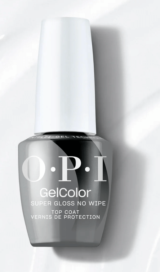 OPI GelColor nail polish bottle on a white background