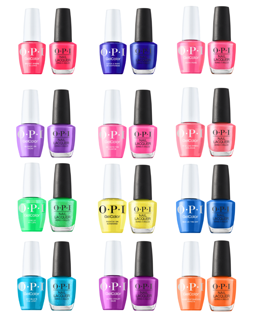 OPI Summer 2026 “A Trip To The Bright Side” Duo Collection – 24pc Bundle (12 Nail Lacquer + 12 Gel)