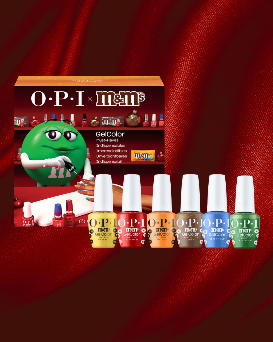 OPI x M&M’S Holiday 2026 Collection – Complete 12 Gel Color Set