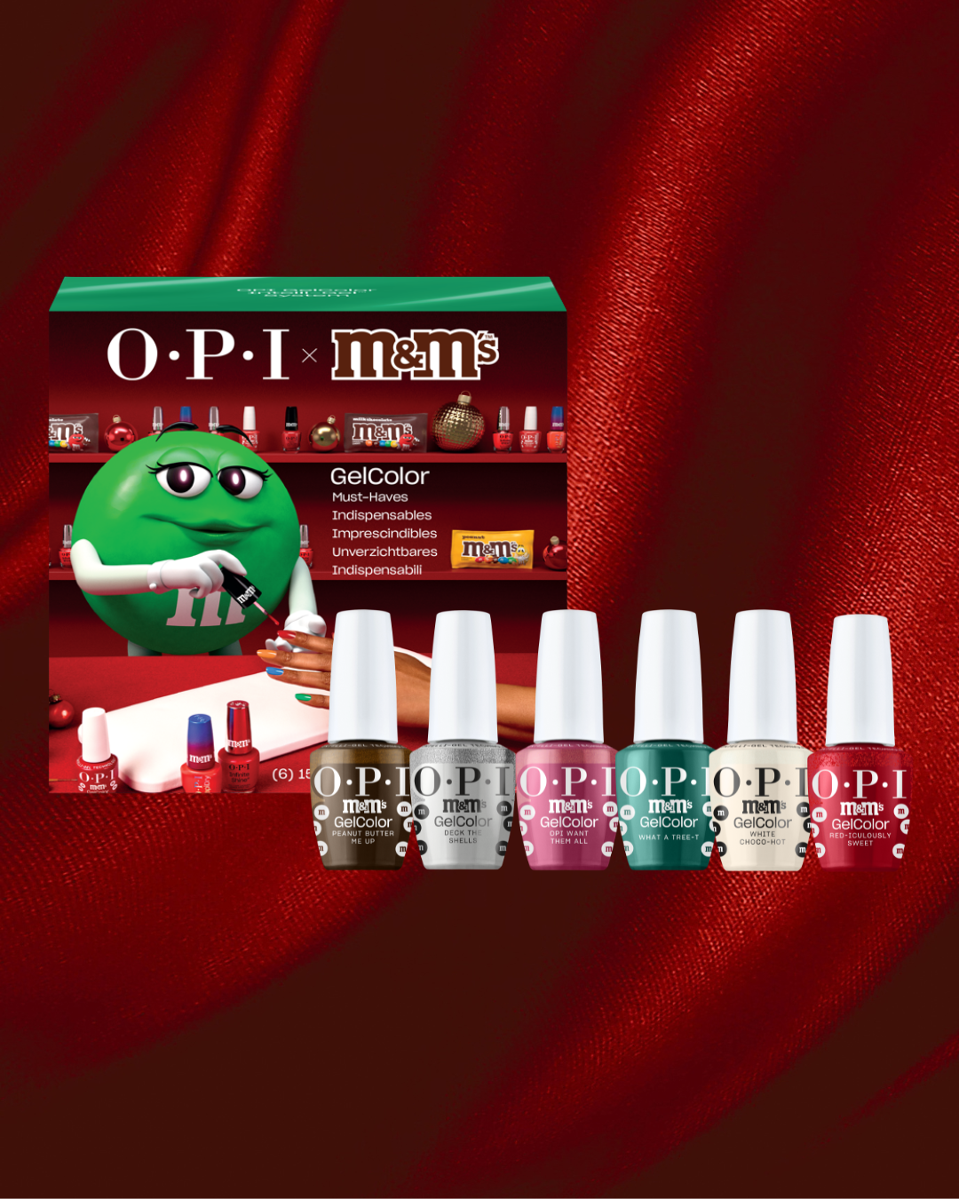 OPI x M&M’S Holiday 2026 Collection – Complete 12 Gel Color Set